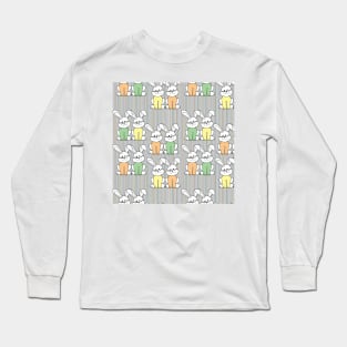 Easter Bunny Celebrates Spring Long Sleeve T-Shirt